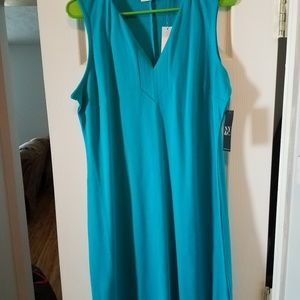 Blue above knee dress